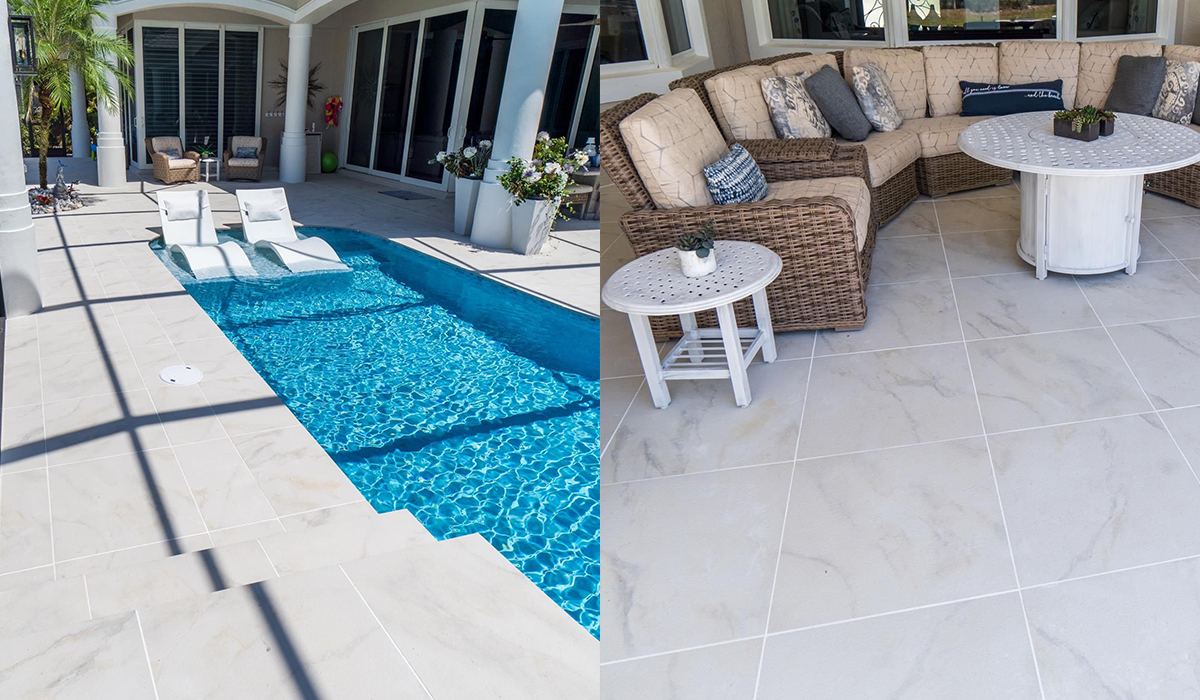 2CM Calacatta Porcelain Pavers