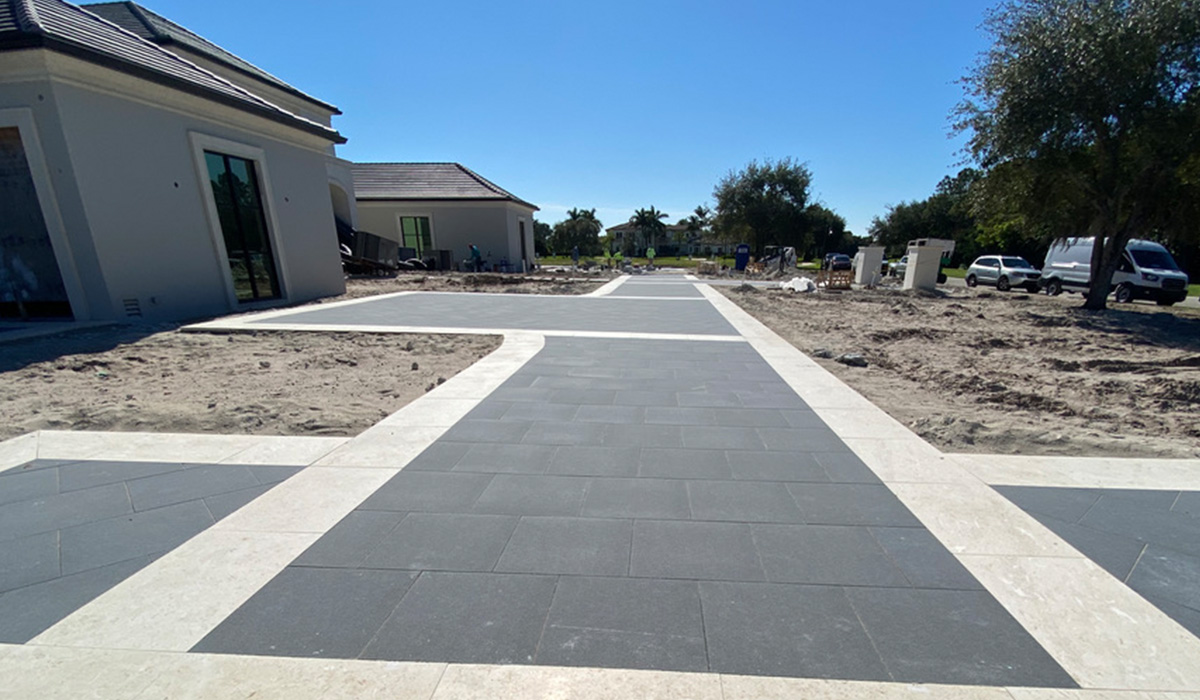 3CM Ancient Grey Porcelain Paver
