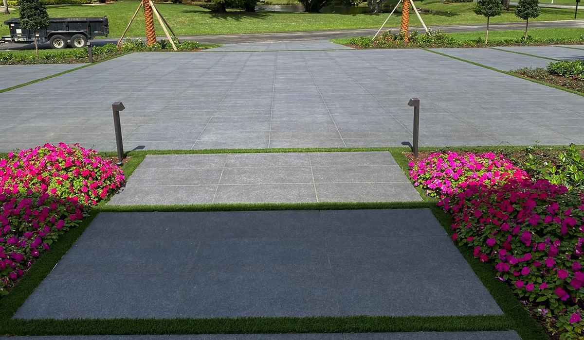 3CM Basalt Black Porcelain Pavers