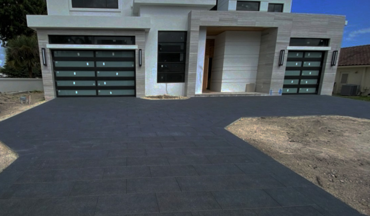 3CM Basalt Black Porcelain Pavers
