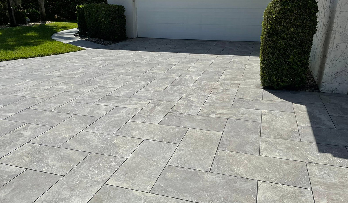 3cm Tuscany Silver Porcelain Paver