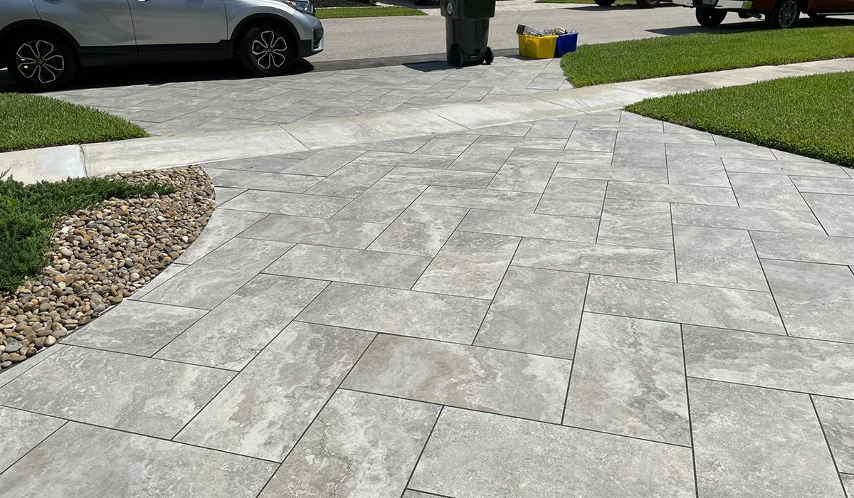 3cm Tuscany Silver Porcelain Paver