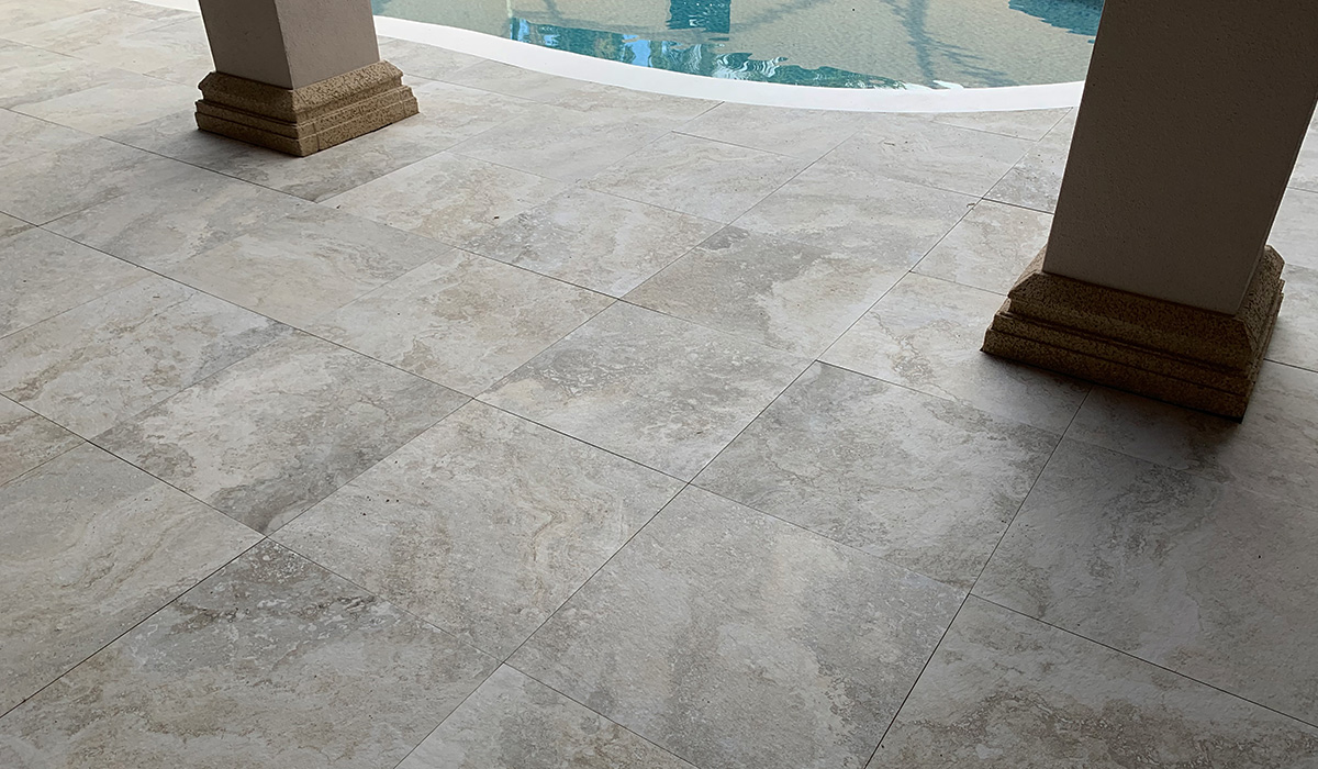 2cm Roma Travertine Porcelain Paver