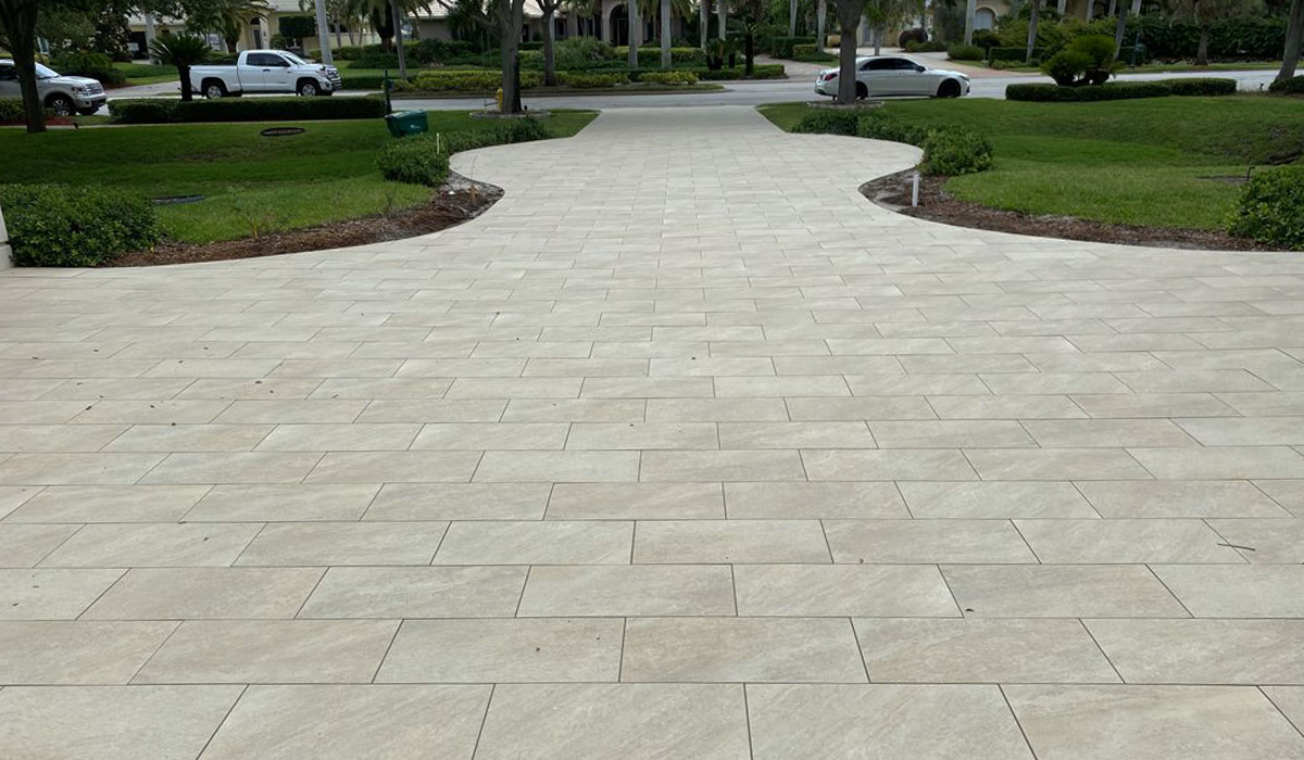 3cm Quartz Beige Porcelain Paver