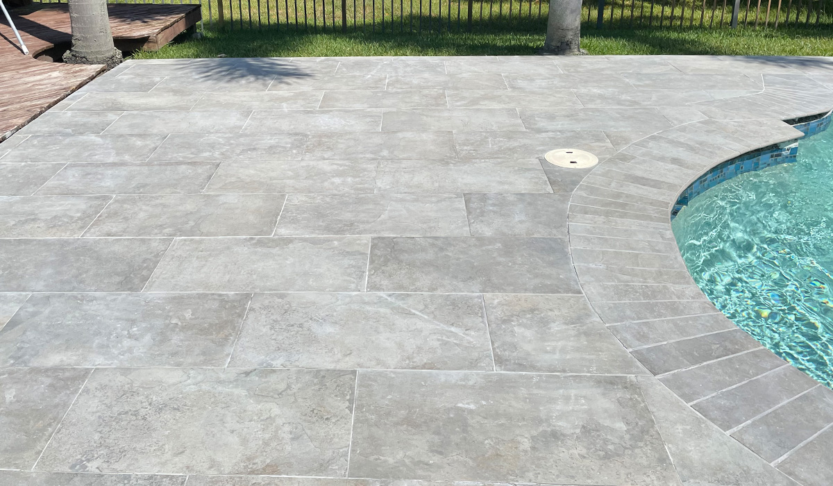 2CM French Limestone Porcelain Paver