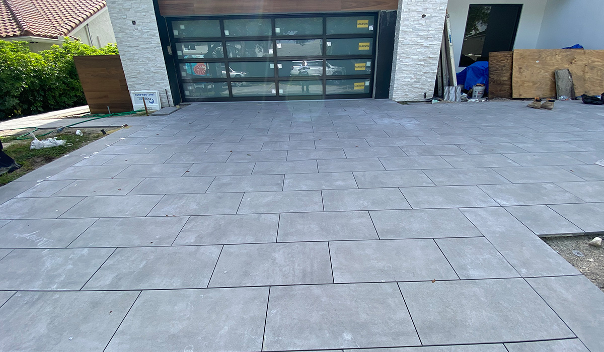 3CM Sandstone Grey Porcelain Paver