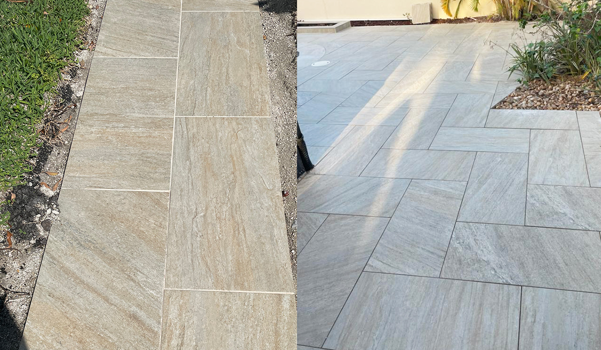 2CM Quartz Gold Porcelain Pavers