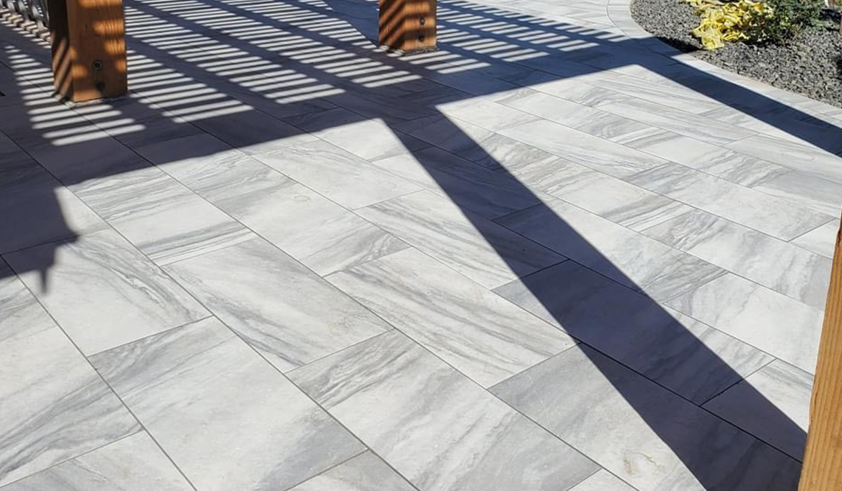 2cm Silver White Porcelain Pavers