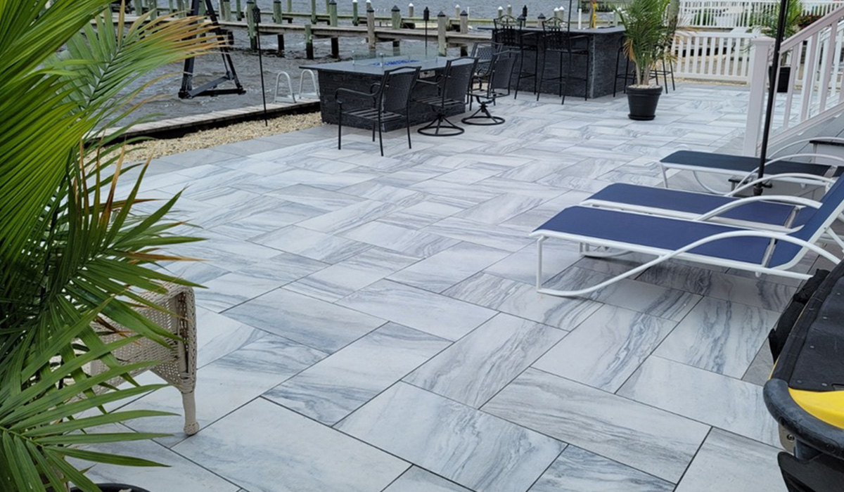 2cm Silver White Porcelain Pavers