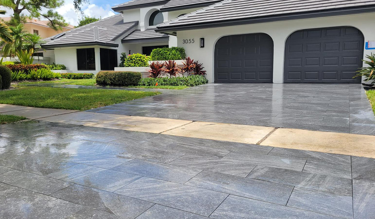 3CM Dark Silver Grey Porcelain Pavers